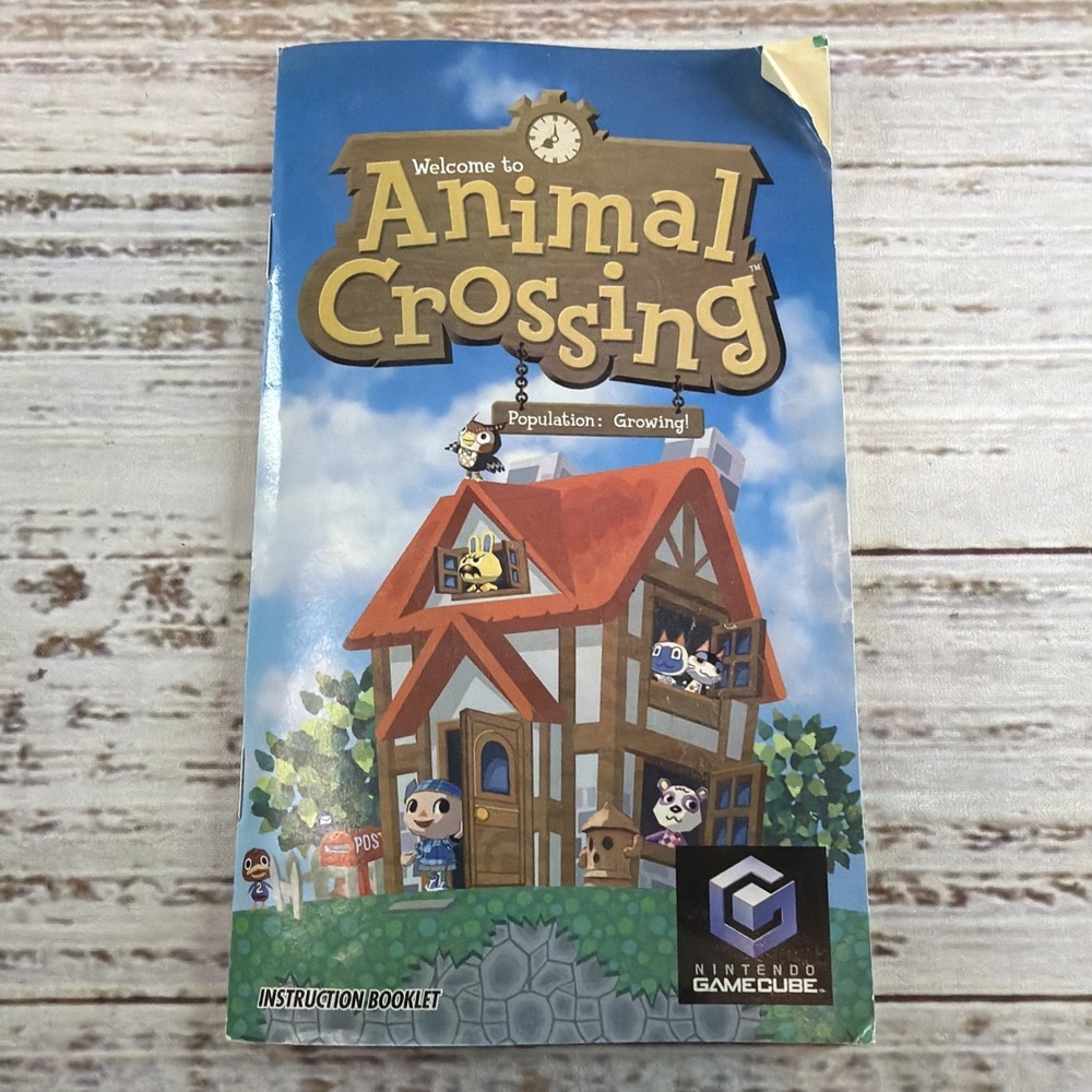 Animal Crossing (Nintendo GameCube, 2002) Manual Only